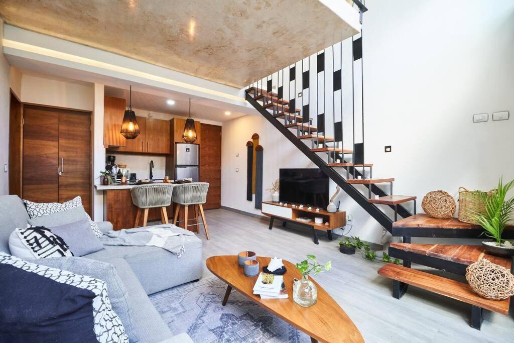 Appartamento Neem 14 1Br Bohogem In The Heart Of Tulum Esterno foto